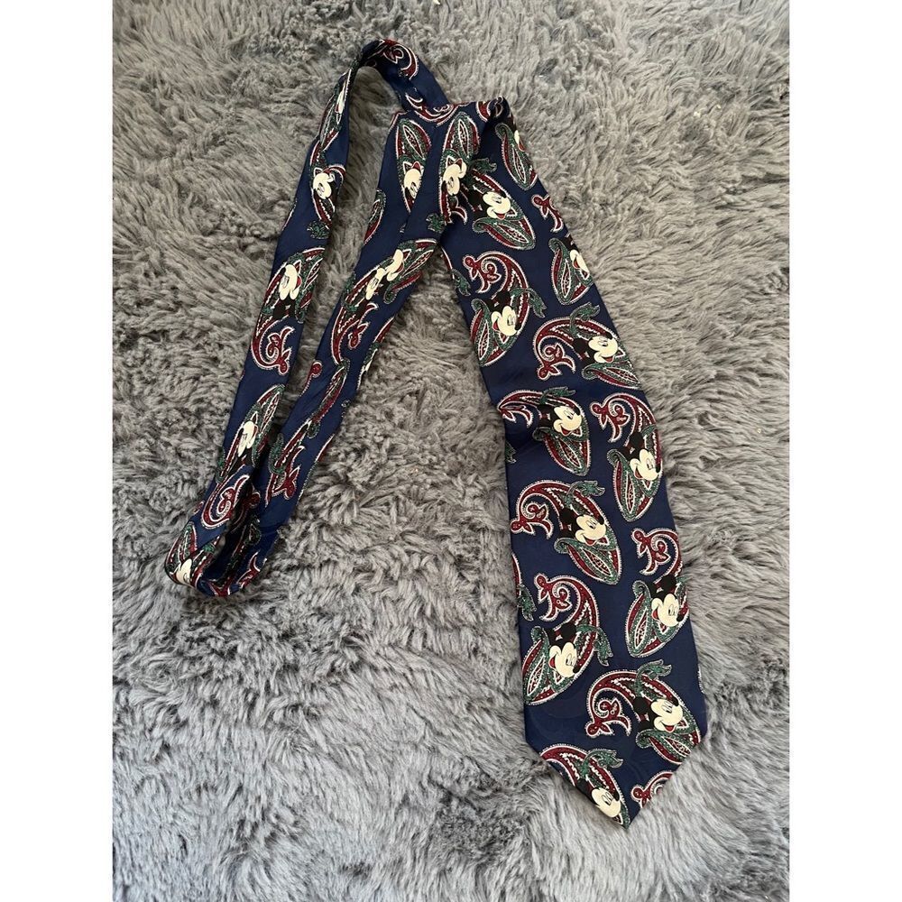Vintage Mickey Mouse paisley tie‎